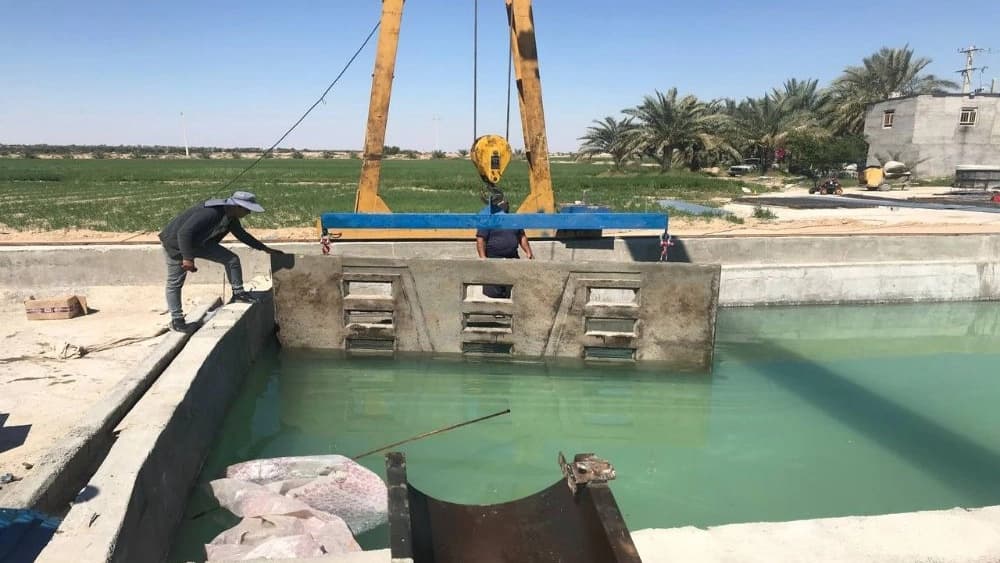 کارگاه آک بتن در بوشهر